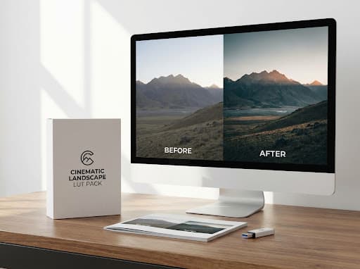 CINE-01 LUT pack — before / after